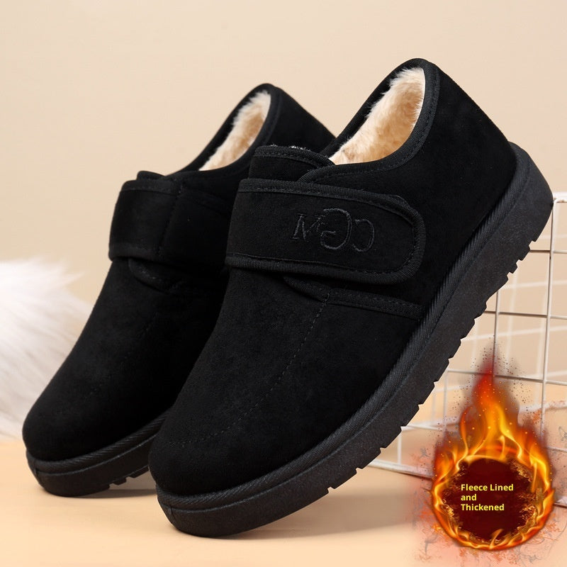 Cotton Shoes Velcro Women's Warm Trendy Casual Cotton Boots