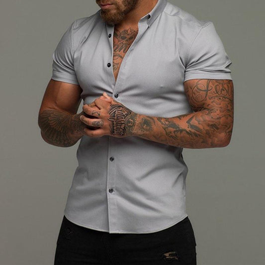 Muscle Men's Fitness Shirt Short Sleeve