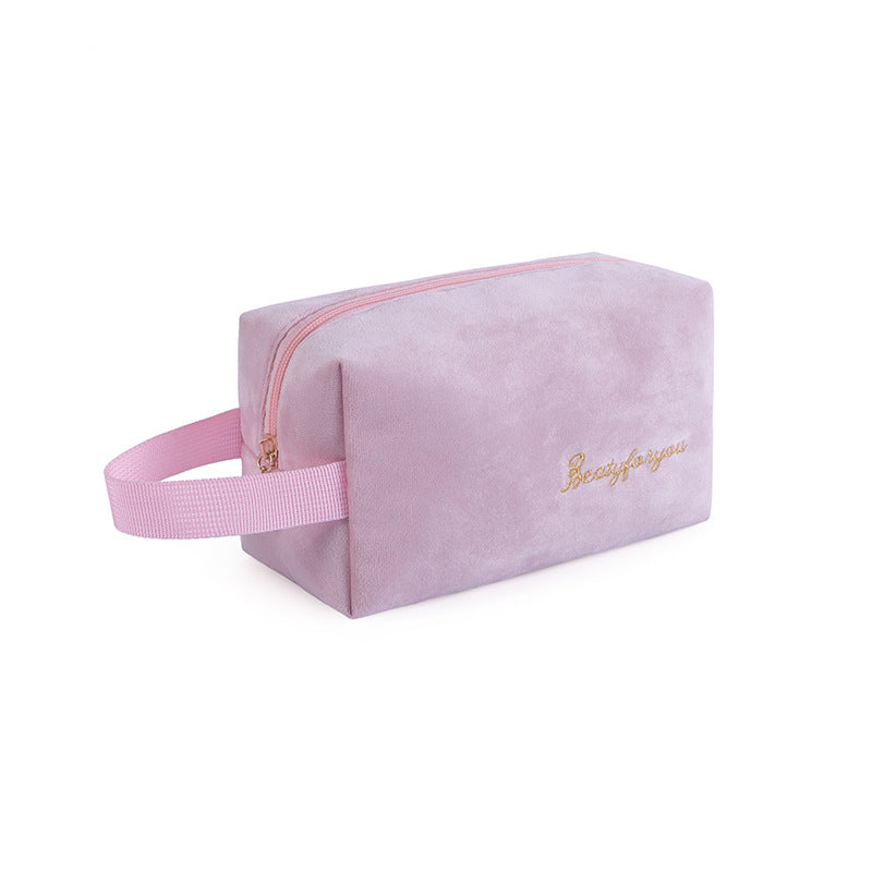 Flannel Cosmetic Storage Bag Tote Cloth