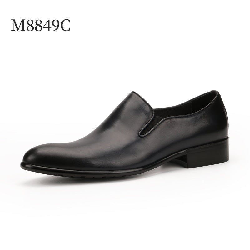 Leather Shoes For Men's Shoes With Hand Painted Leather