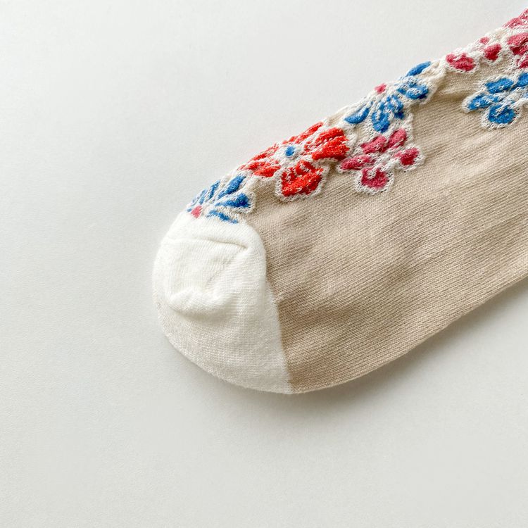 Cotton Socks Style Flower Leisure