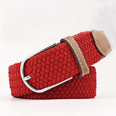 Canvas stretch woven belt
