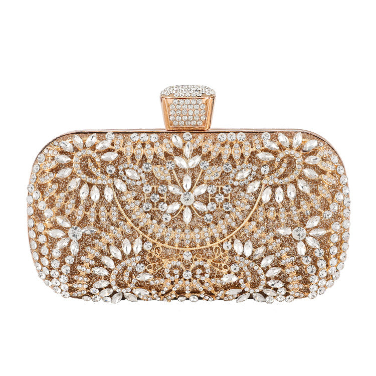 Diamond-studded Ladies Hand-made Full Diamond Portable Banquet Bag