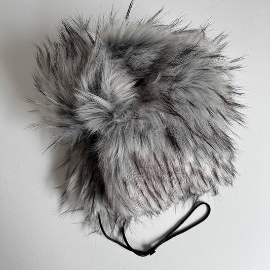 Outdoor Warm Thickened Earflap Hat With Integrated Fur And Fleece