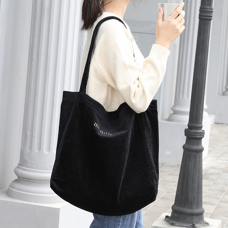 Net Red Fashion Corduroy Shoulder Bag