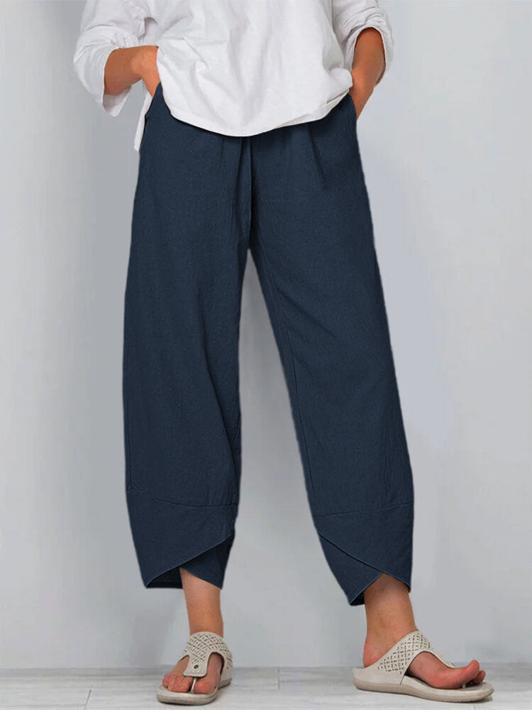 Casual straight leg women's pants