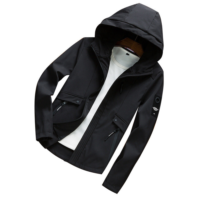 Hooded jacket men's casual