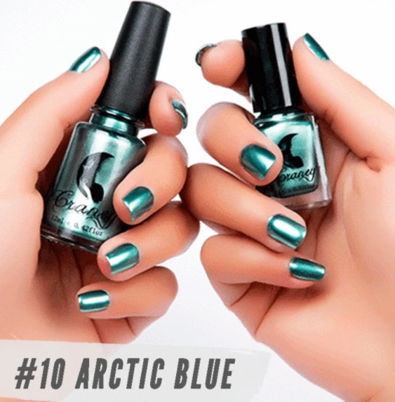 New metallic color, stainless steel color, mirror silver nail polish