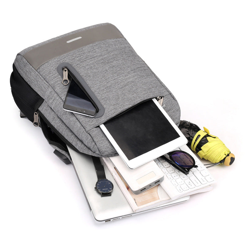 Oxford stof USB-opladende skulder-PC-taske