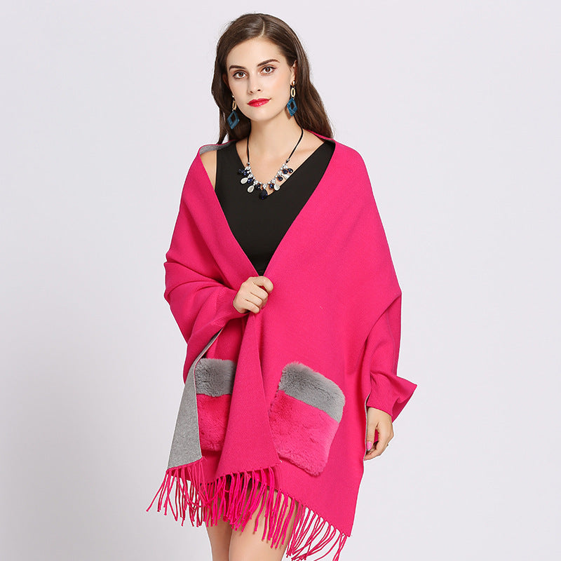 Women's knitted Cape