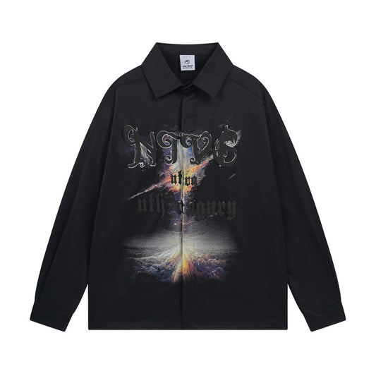 Men's Trendy High Street Spring And Autumn Casual Loose Japanese Style Shirt