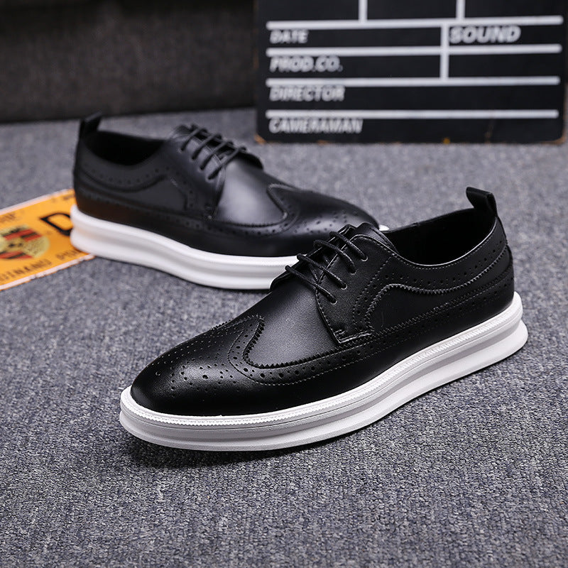 Vintage brogues til mænd udskåret design