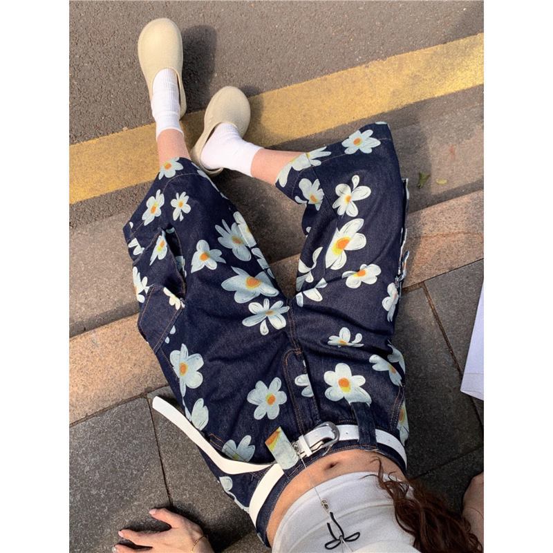 Men's And Women's Summer Trendy Loose-fitting Figure-flattering Mid-length Wide-leg Pants