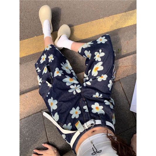 Men's And Women's Summer Trendy Loose-fitting Figure-flattering Mid-length Wide-leg Pants