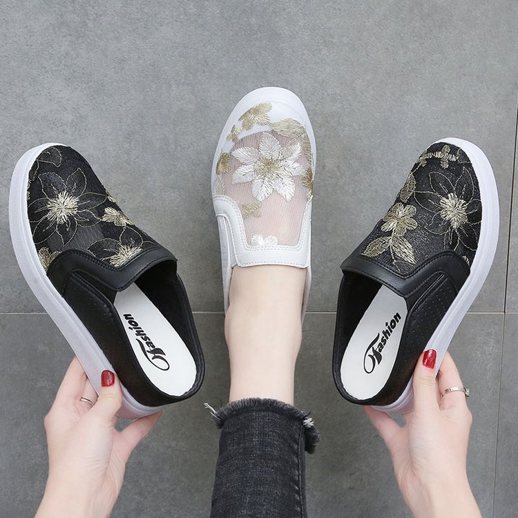 Lazy Slippers Platform Muffin And Mesh Top