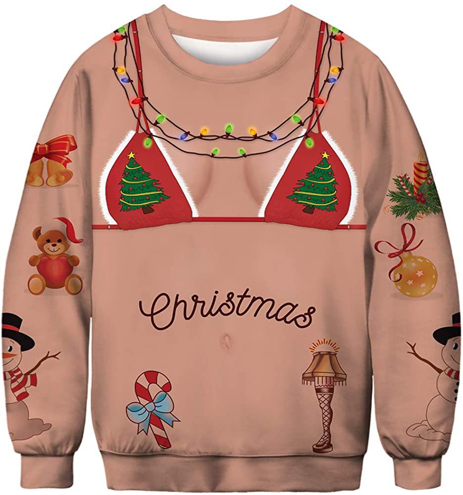 Halloween Digitalprintet Rundhalset Sweater Til Mænd Og Kvinder