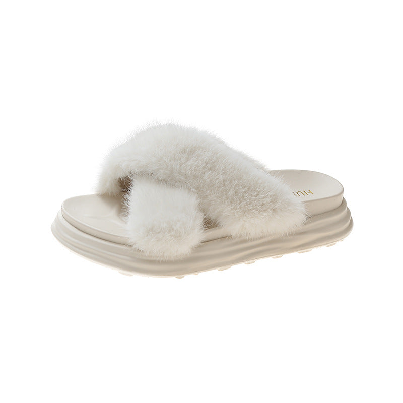 Fashionable Outer Wear Netflix One-piece Flat Bottom Comfortable Casual Sandals