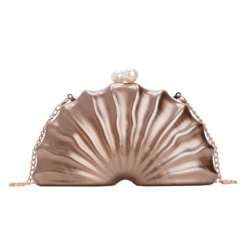 Stylish Acrylic Shell-shaped Clutch Bag Luxury Fashion Evening Bag