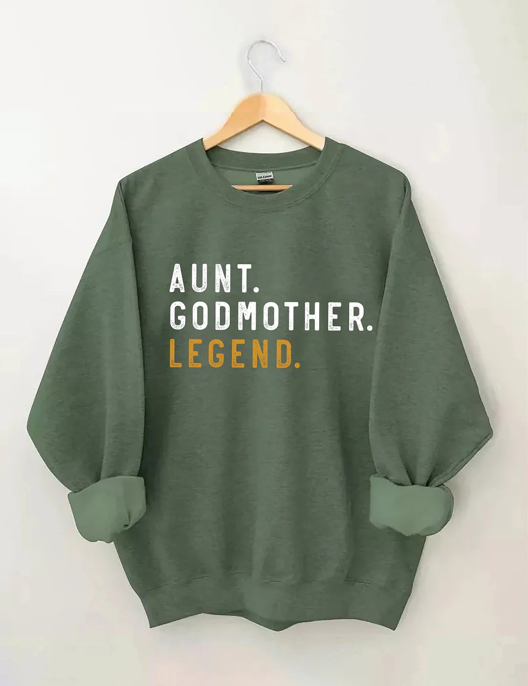 Women's Letter Printed Off-shoulder Round Neck Sweater