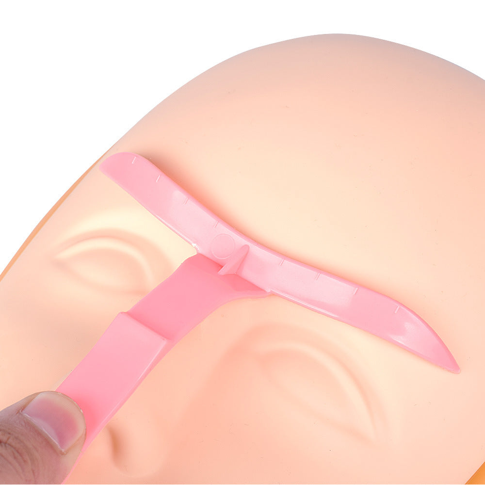 Plastic CS Three-point Positioning Balance Eyebrow Stencil