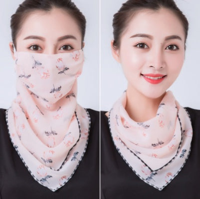 Printed cycling face towel
