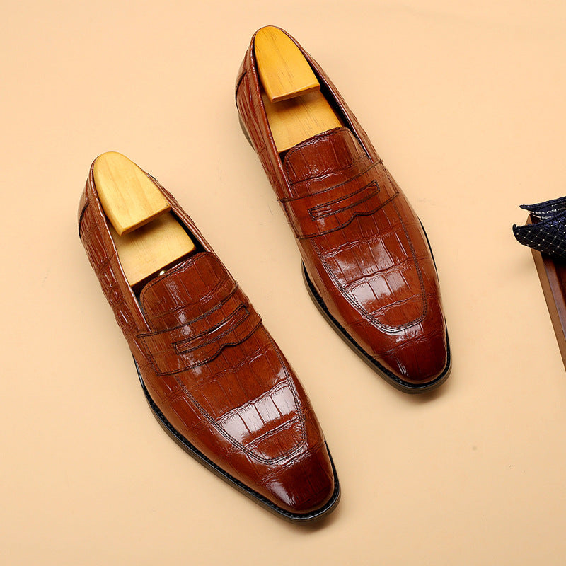 Business Set Foot Men's Cowhide Leather Shoes