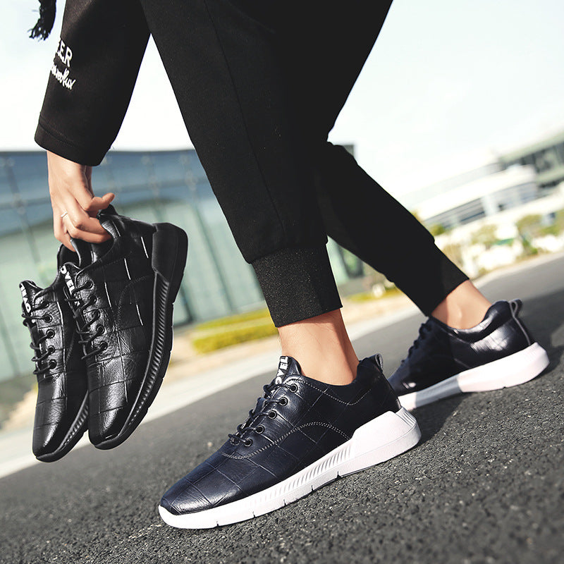 Leather breathable non-slip shoes