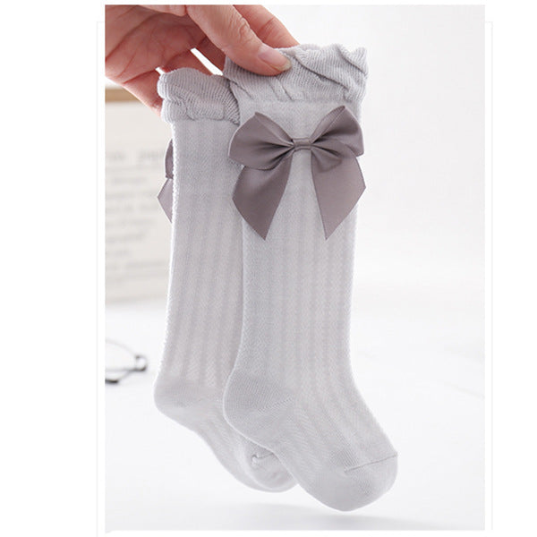 Big Bow Baby Mosquito Air-conditioning Over-The-knee Medium Stockings
