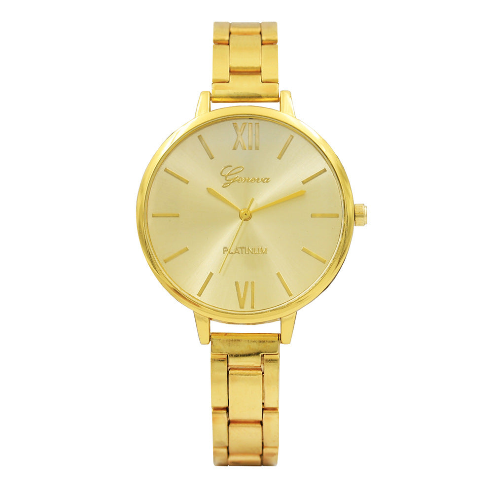 nail steel belt ladies watch 12 head