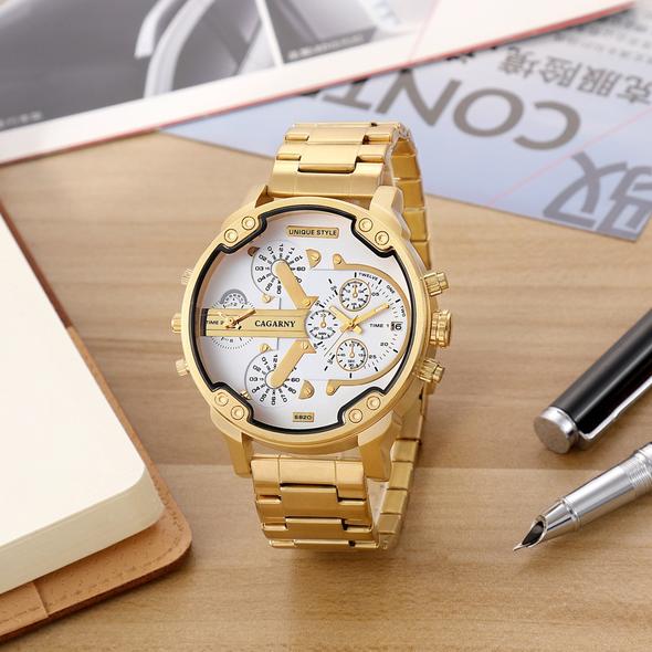Business men's quartz watch Kartani 6820 black steel watch men's hot fashion exquisite men's watch
