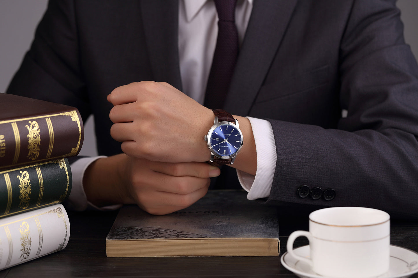 Men's Slub Strap Quartz Watch