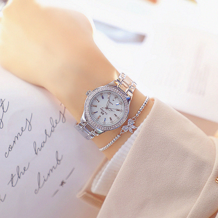 High-end linked watch bs full diamond female watch