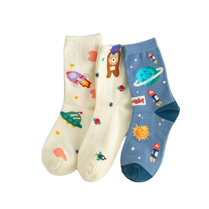 Middle Tube Breathable Casual Cotton Socks