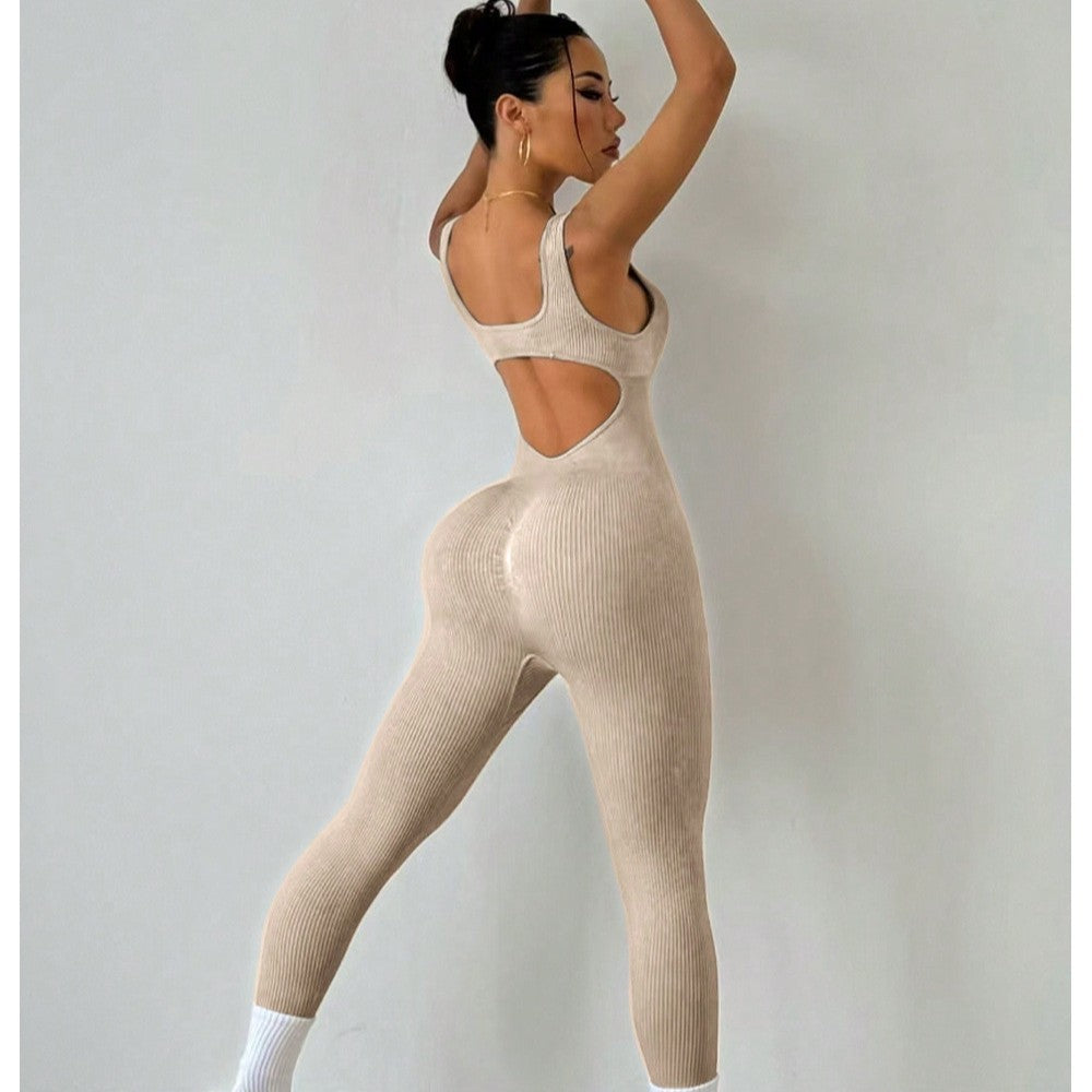 Backless Siamese Peach Hip Trousers For Women