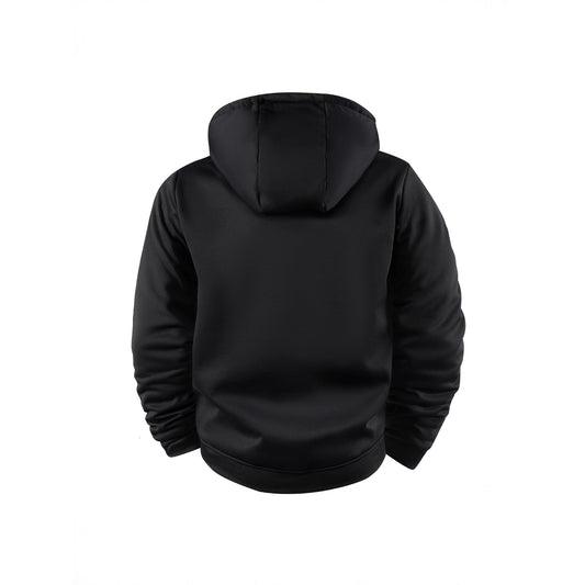 Sports Hooded Fleece-lined Jacket