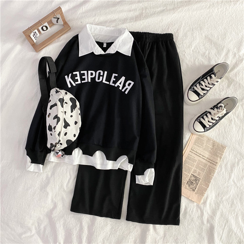 New Korean Junior High School Girls" Autumn Clothes