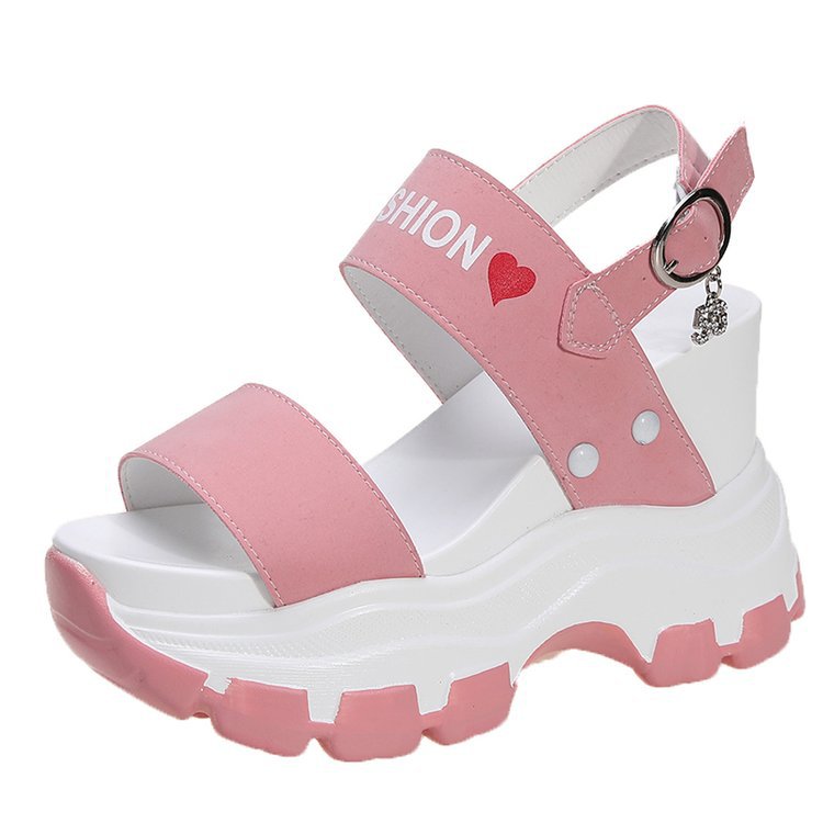 Sandals Fairy Style Thick Soles High Heels With Raised Toe