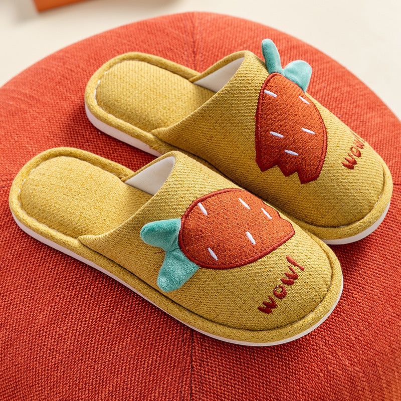 Cartoon radish couple slippers