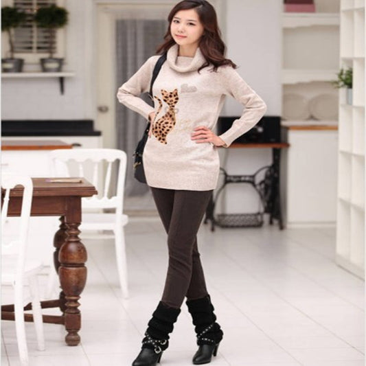 Plus Velvet Thick Leggings Autumn and Winter Korean Style Slim Trousers