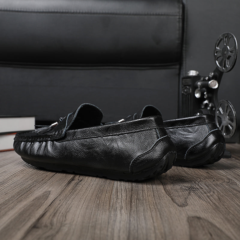 Men's Peas shoes Korean version of the trend of hollow casual shoes