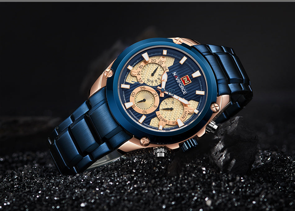 Waterproof quartz watch