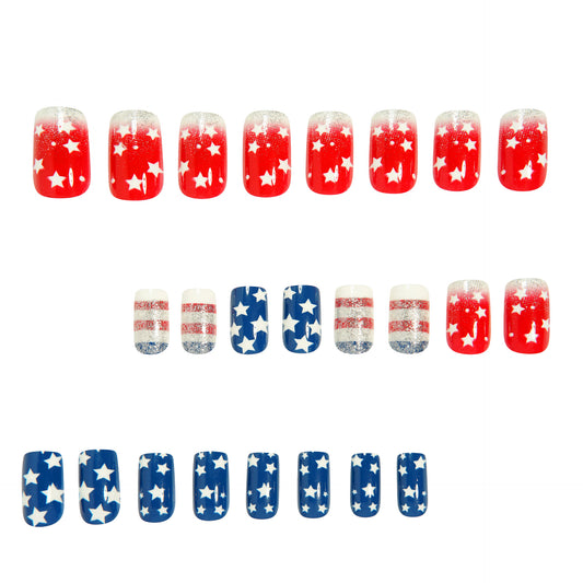 Striped American Pentagram 24 Piece Armor Plate