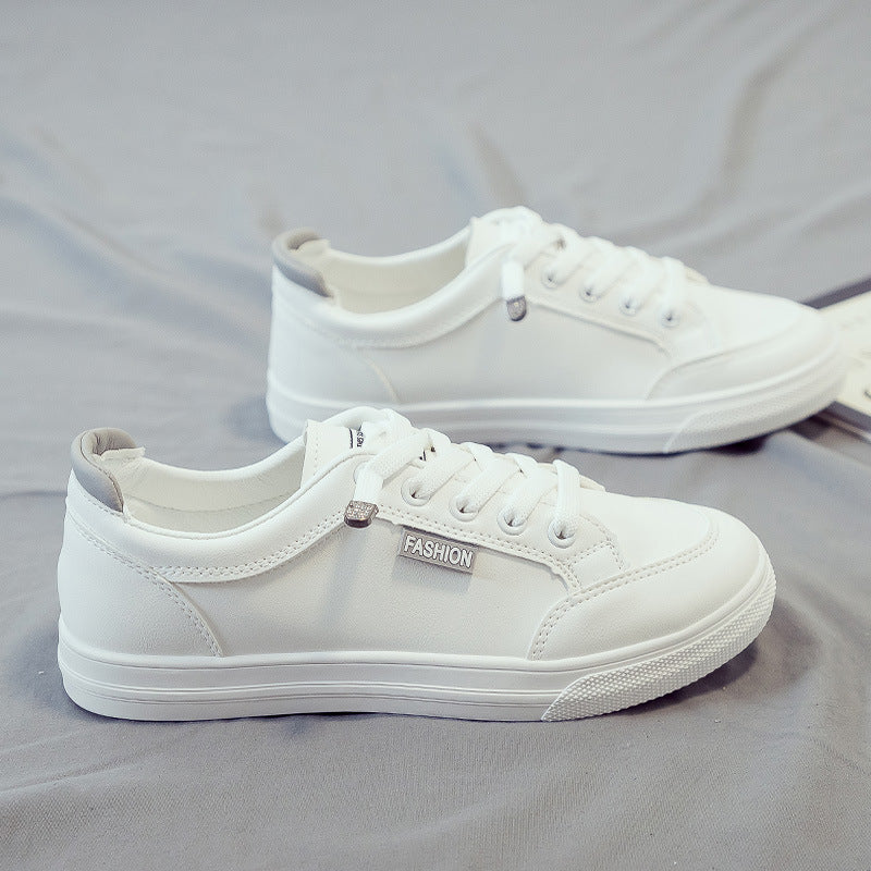 Popular White Versatile Internet-famous Skateboard Trendy Breathable White Shoes