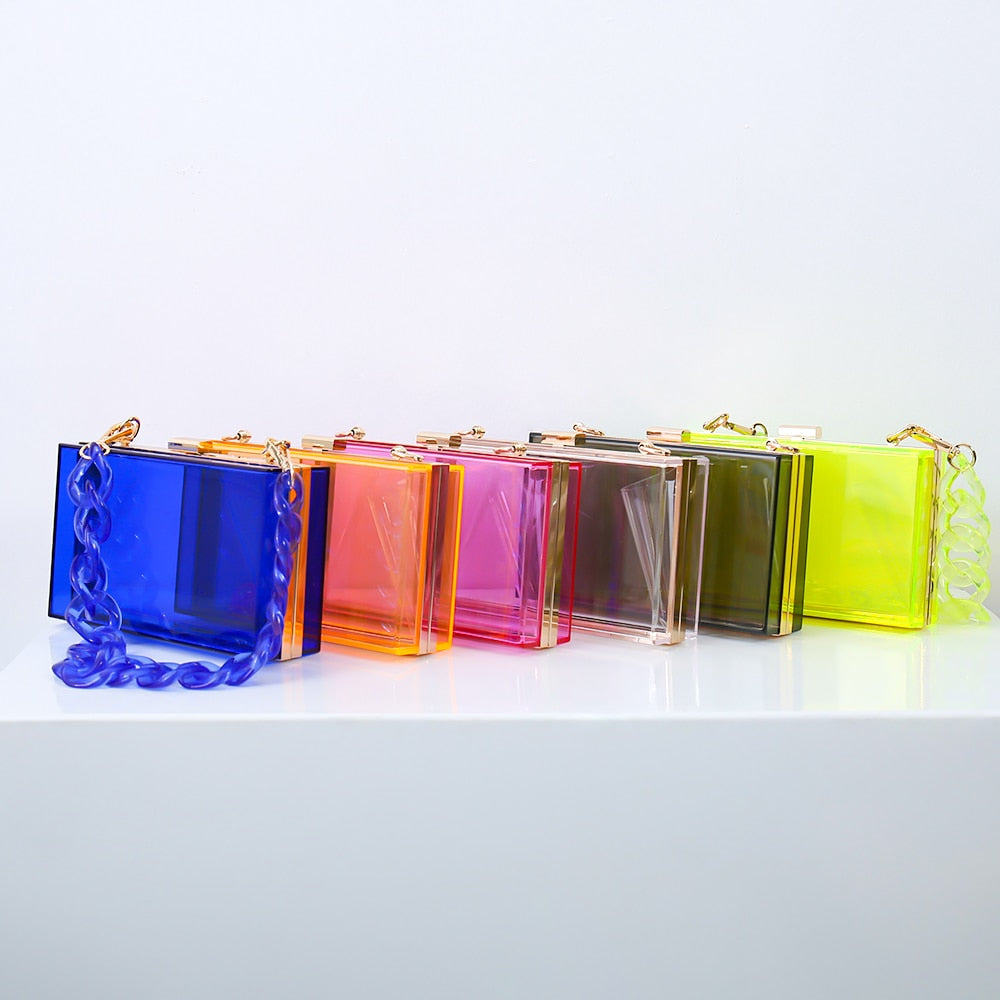 Underarm jelly chain bag