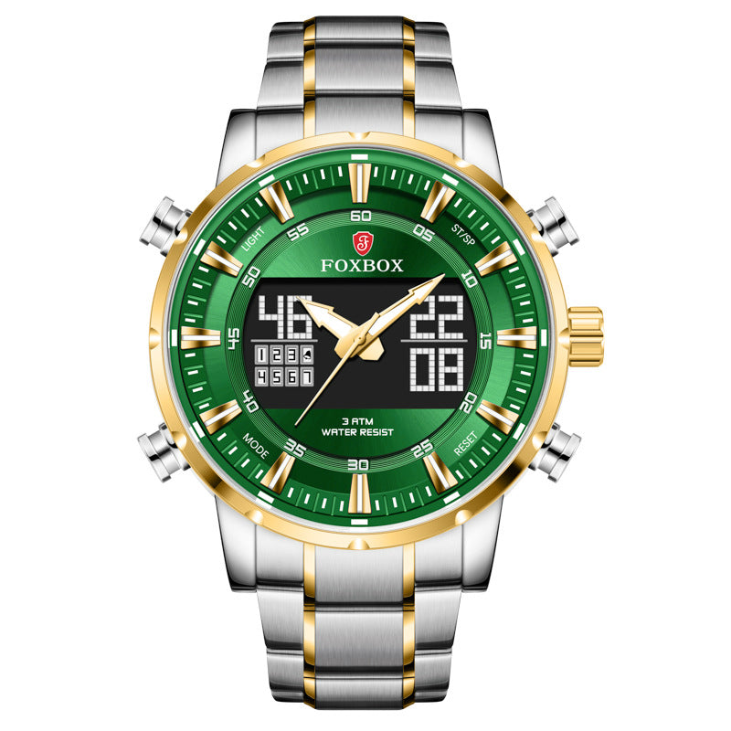 Dual Display Series Men's Dual Display Multifunctional Sports Waterproof Watch