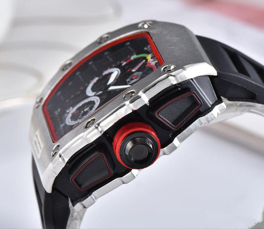 Ghost Head Silicone Belt Quartz Men's Watch