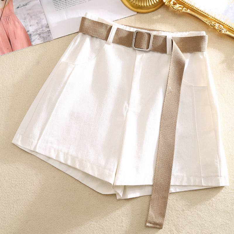 Thin wide leg hot pants