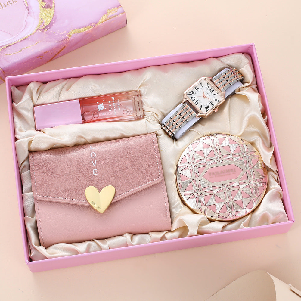 Gift Box Watch Perfume Air Cushion Wallet