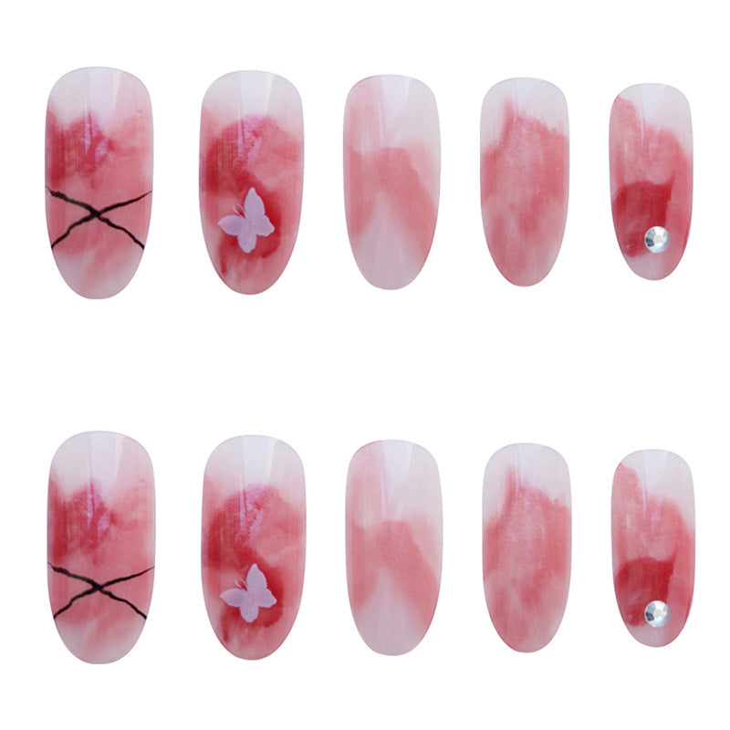 Z-345 Art Rose False Nail Sheet Wearing