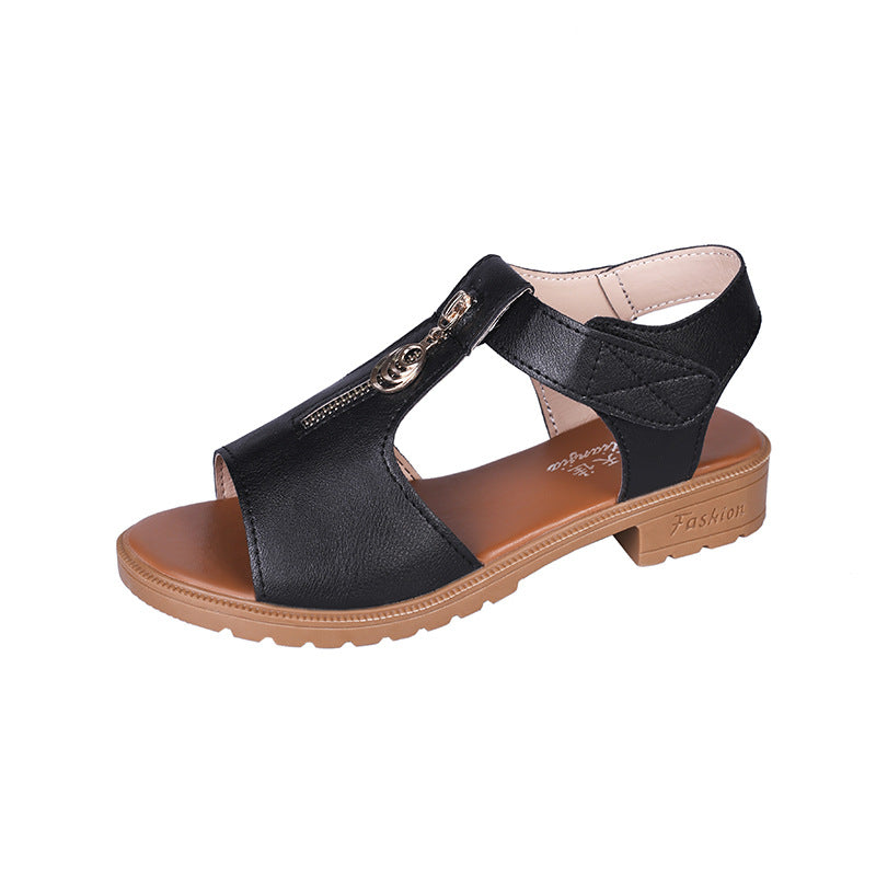 Fish mouth sandals